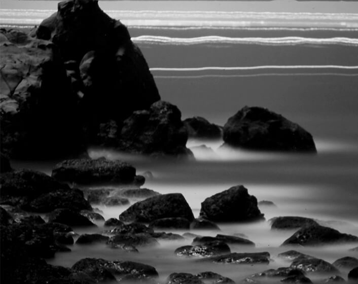 宮崎県日南市にある梅ヶ浜の夜景