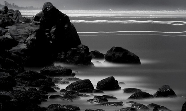 宮崎県日南市梅ヶ浜の夜景